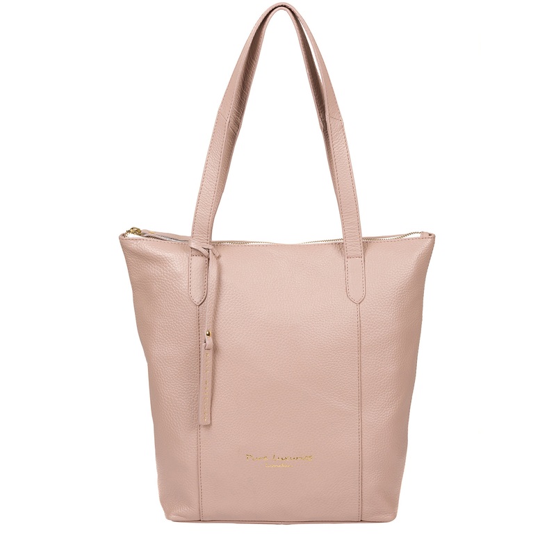 'Elsa' Blush Pink Leather Tote Bag