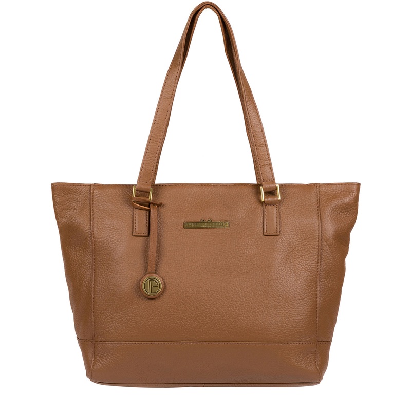 'Goldie' Tan Leather Tote Bag