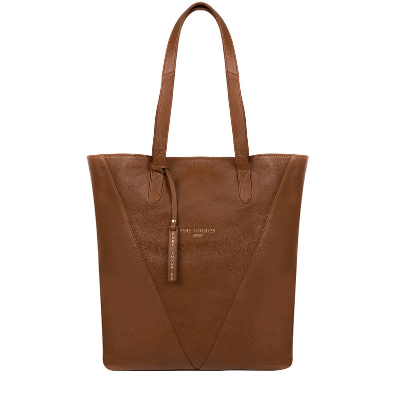 'Hatton' Saddle Tan Leather Shopper Bag