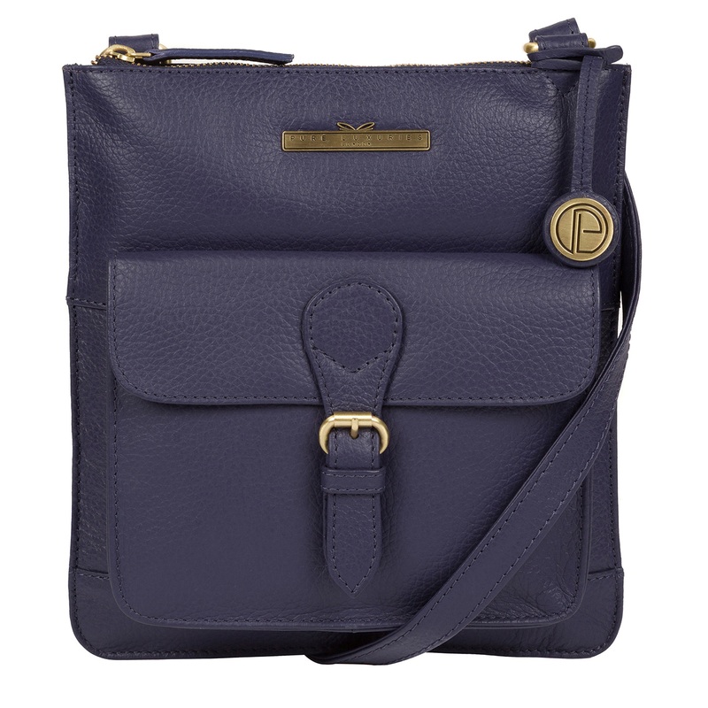'Heather' Denim Leather Cross Body Bag
