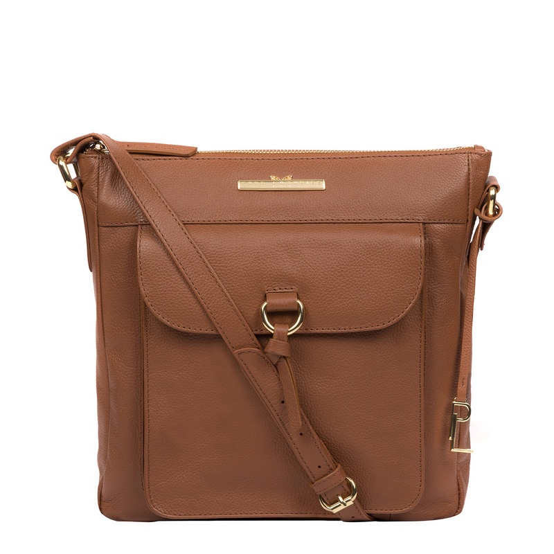 'Holbroke' Tan Leather Shoulder Bag