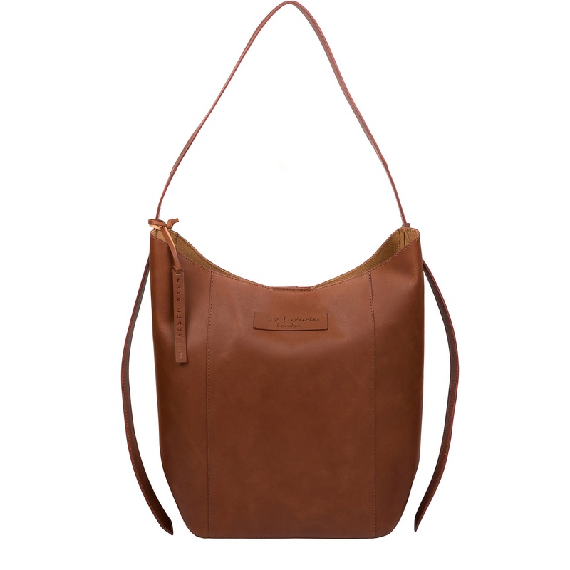 'Hoxton' Cognac Leather Shoulder Bag