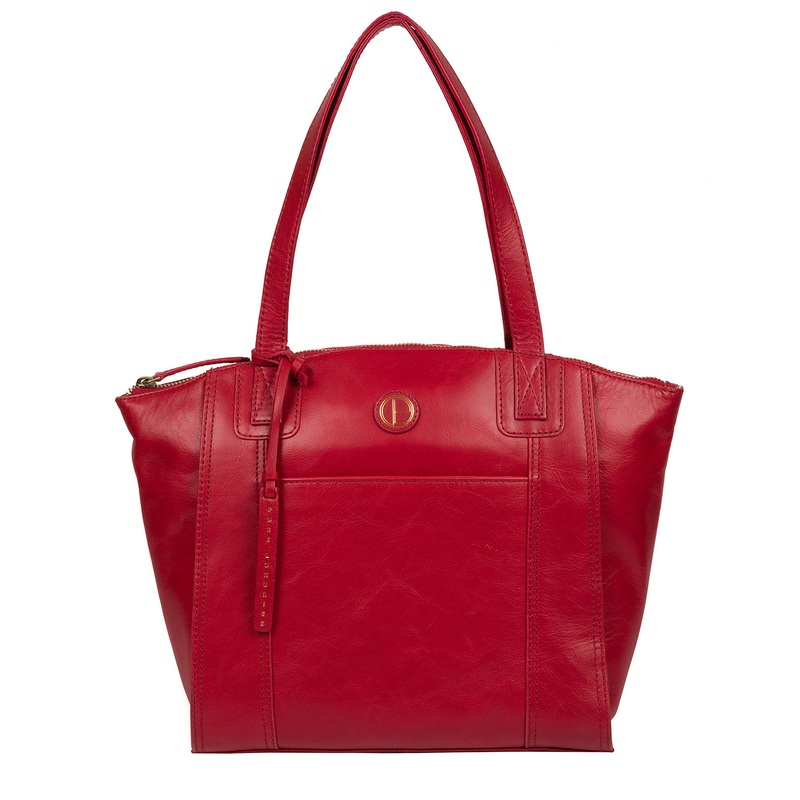 'Jura' Vintage Red Leather Handbag