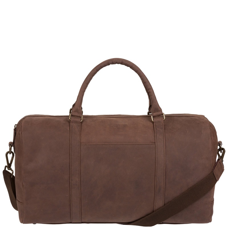 'Orton' Vintage Brown Leather Holdall