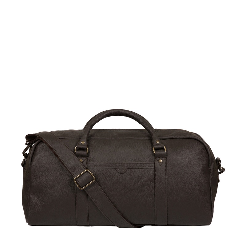 'Shackleton' Brown Leather Holdall