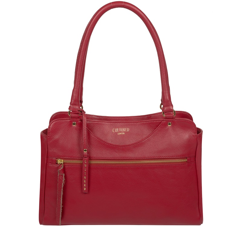 'Shadwell' Red Leather Handbag
