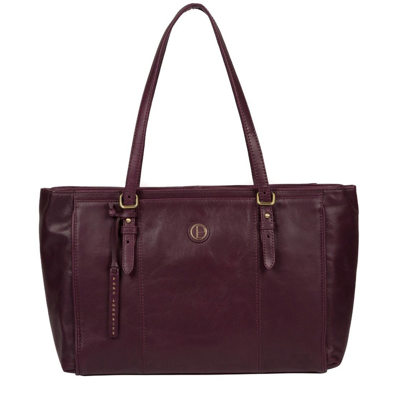 'Wollerton' Blackberry Leather Tote Bag