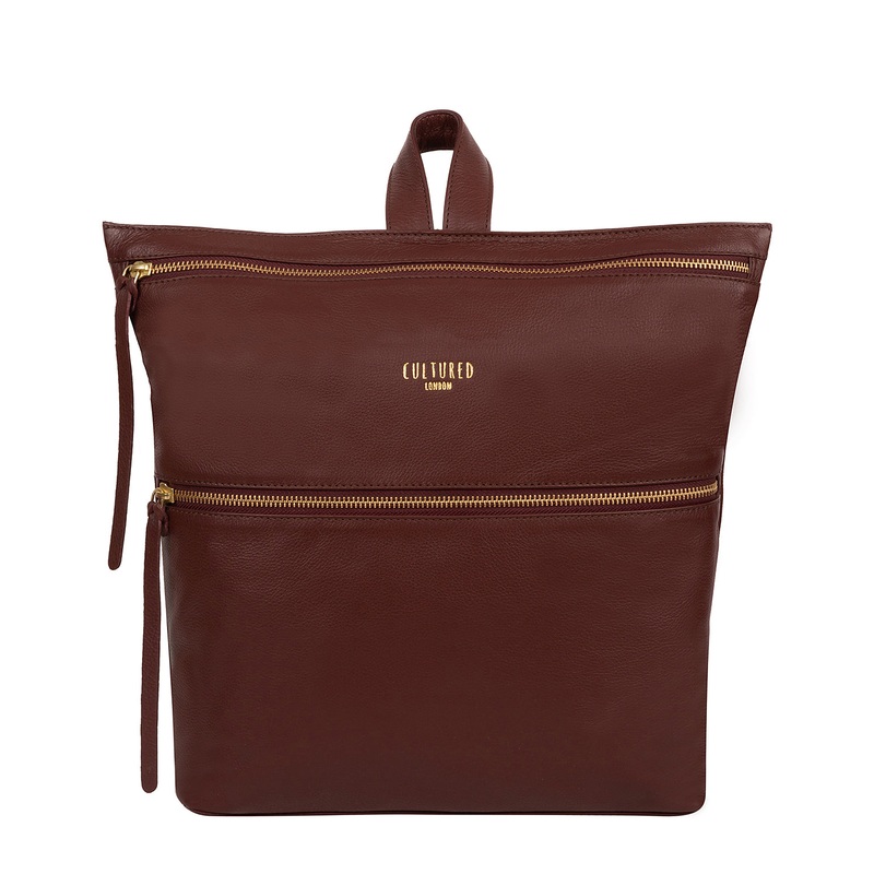 'Addington' Rich Chestnut Leather Backpack