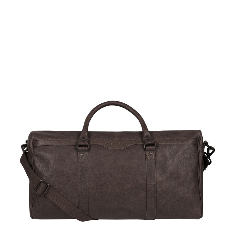'Blanc' Cocoa Leather Holdall