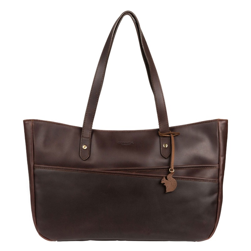 'Heron' Vintage Brown Handcrafted Leather Tote Bag