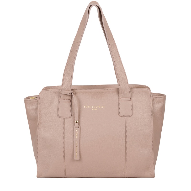 'Homerton' Blush Pink Leather Handbag