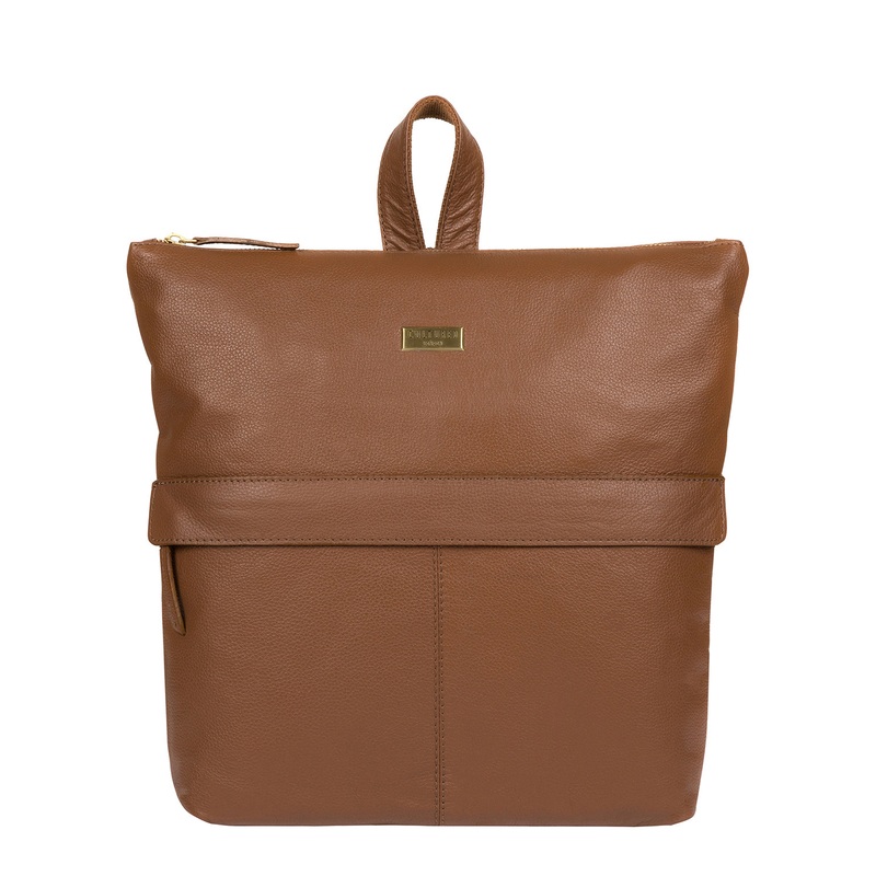 'Jada' Tan Leather Backpack