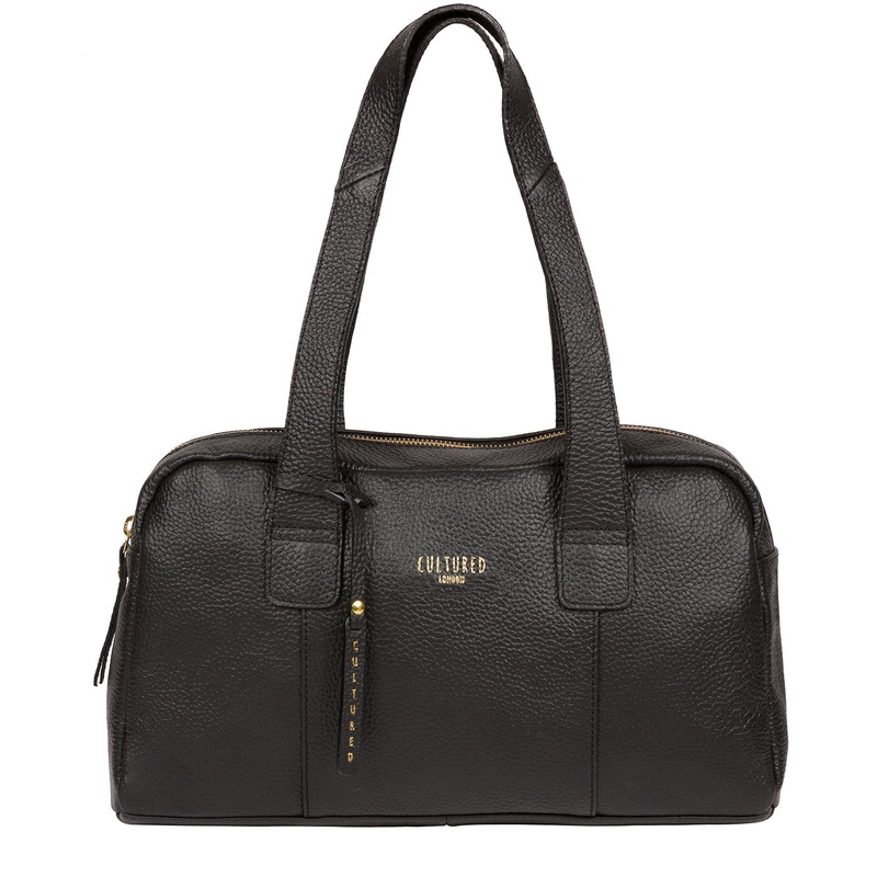 'Johanson' Black Leather Handbag