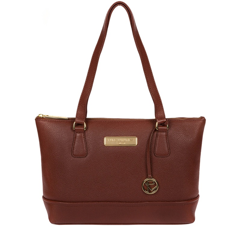 'Keira' Chestnut Leather Handbag