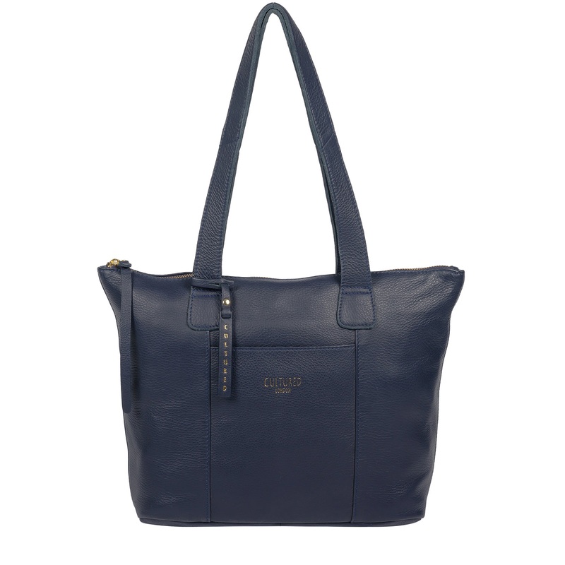 'Kensal' Ink Leather Handbag