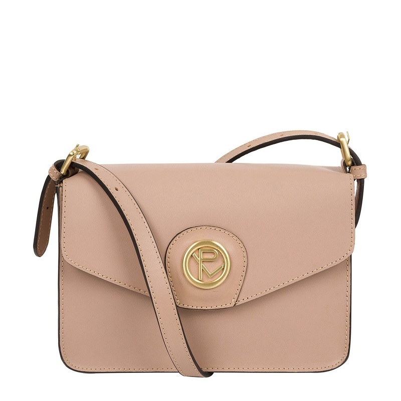 'Langdale' Blush Pink Leather Cross Body Bag