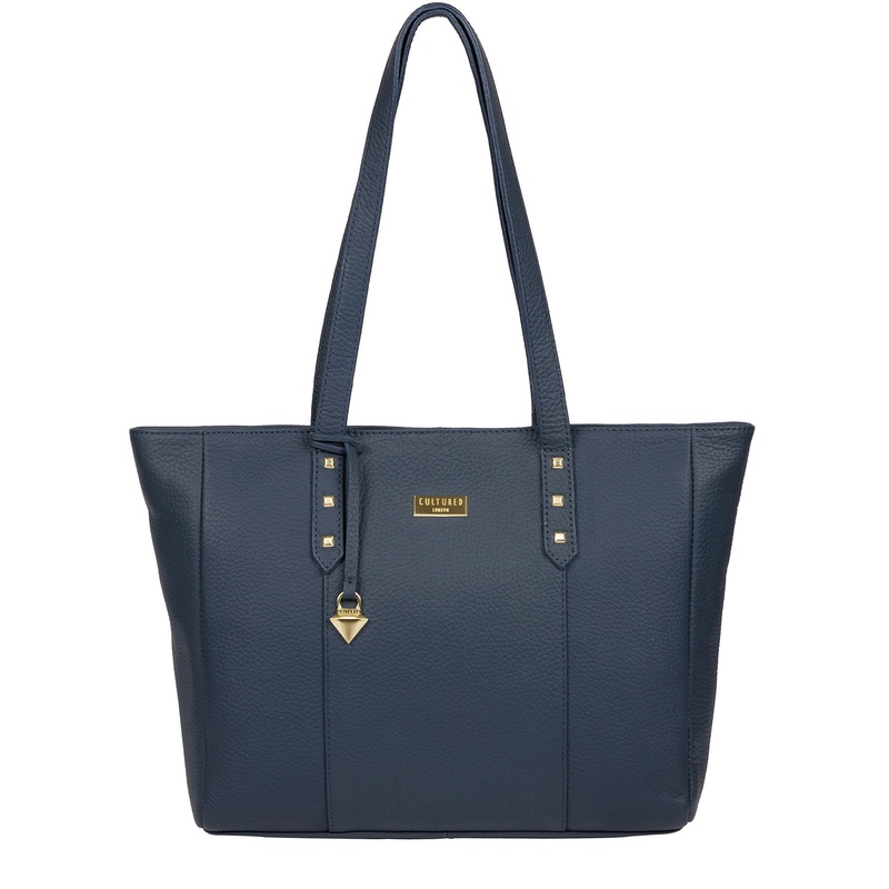 'Tabia' Denim Leather Tote Bag