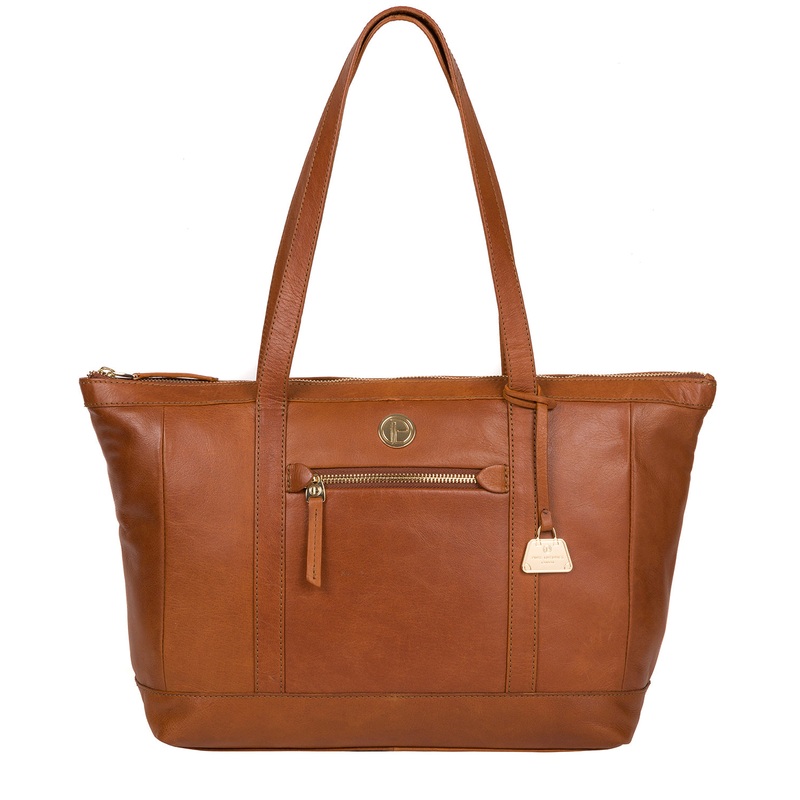 'Willow' Hazelnut Leather Tote Bag