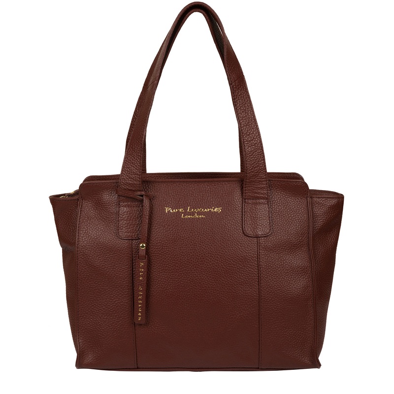 'Alexandra' Cognac Leather Handbag