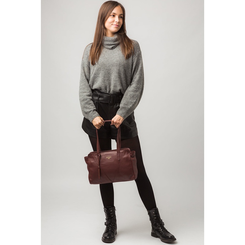 'Astoria' Rich Chestnut Leather Shoulder Bag