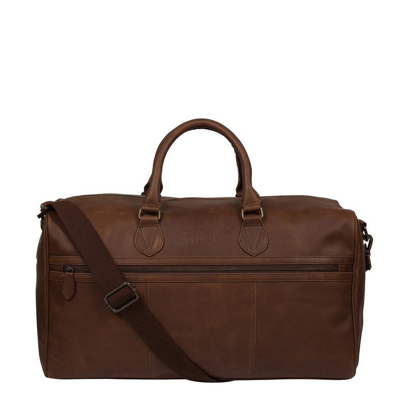 'Aviator' Walnut Leather Holdall