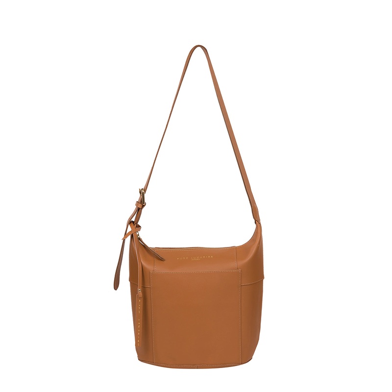 'Chichester' Saddle Tan Vegetable-Tanned Leather Shoulder Bag