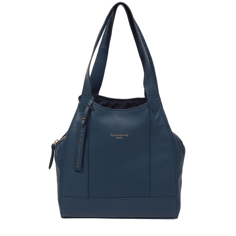 'Colette' Denim Leather Handbag