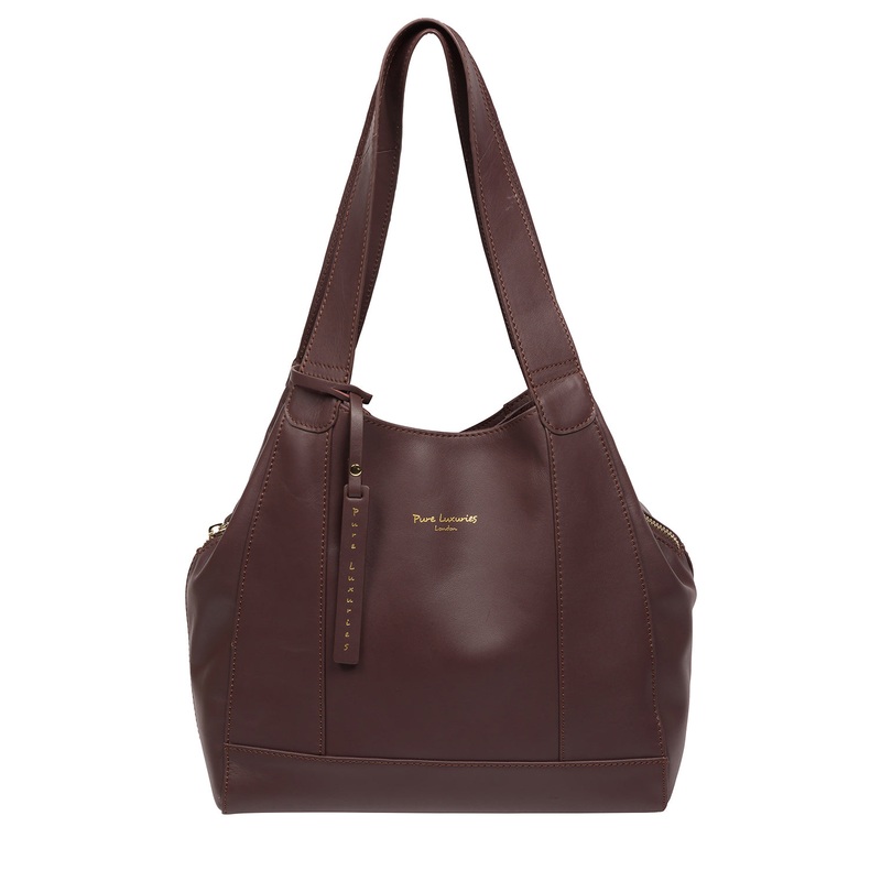 'Colette' Sangria Leather Handbag