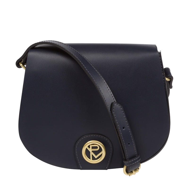'Coniston' Navy Leather Cross Body Bag