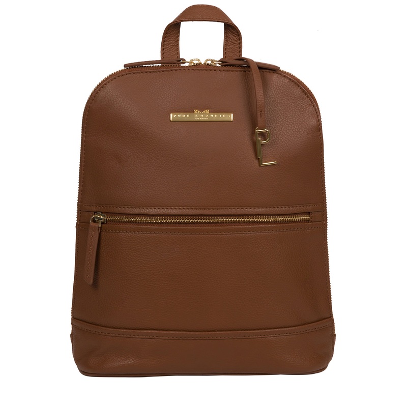 'Elland' Tan Leather Backpack