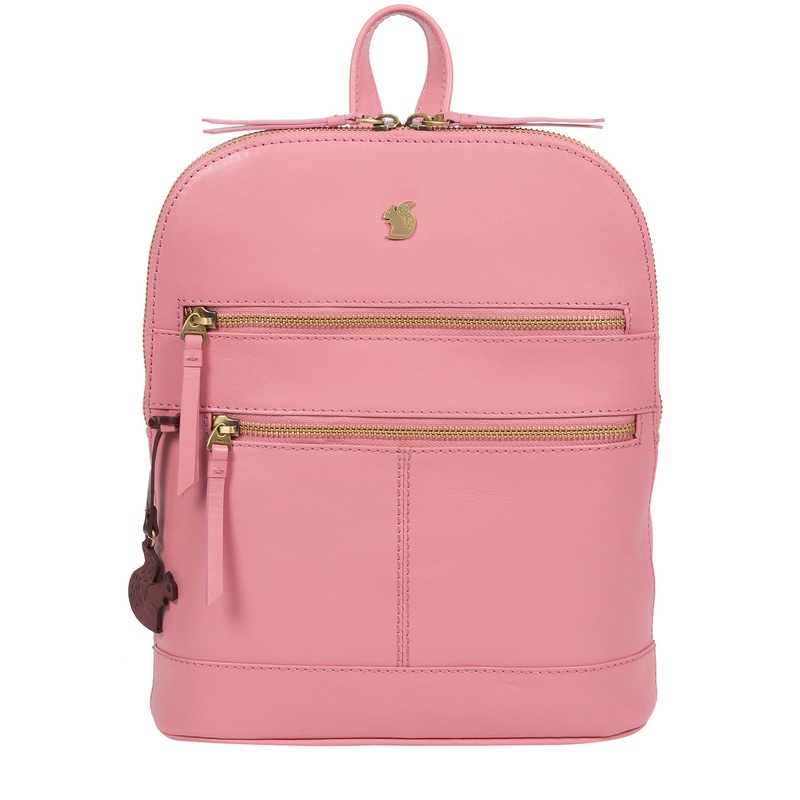 'Francisca' Blush Leather Backpack