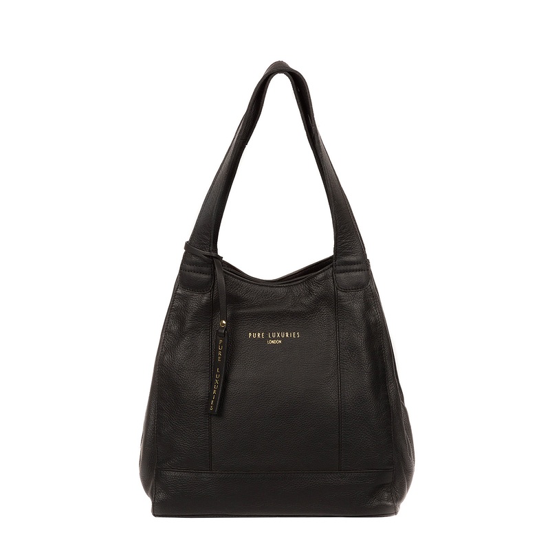 'Highbury' Black Leather Handbag