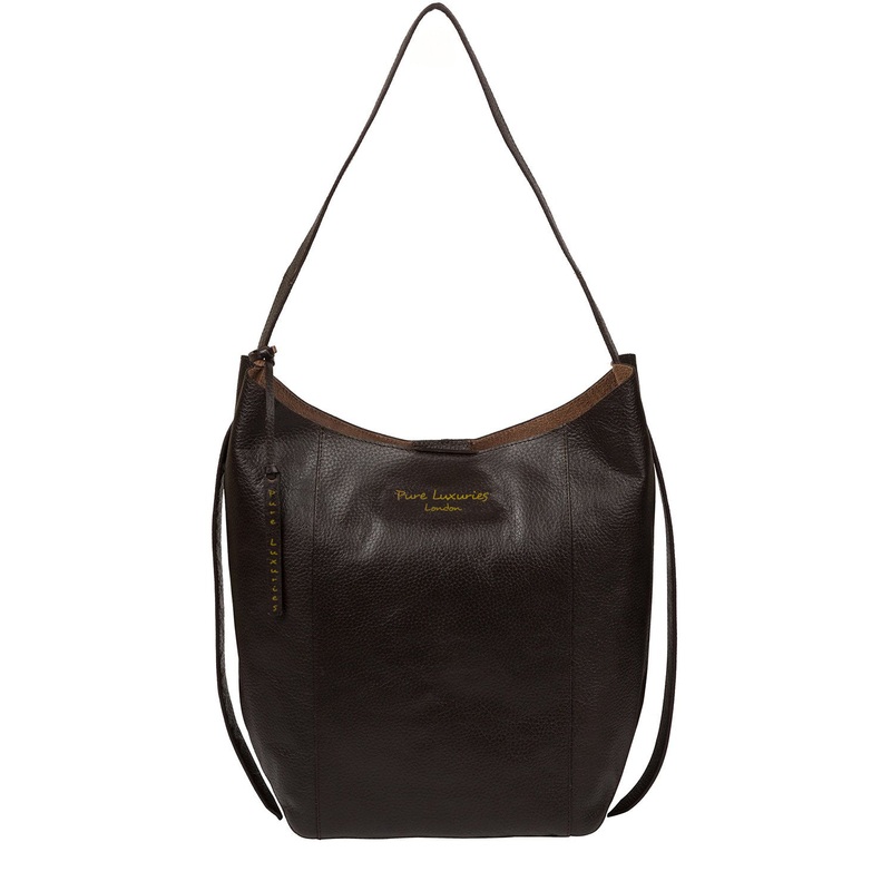 'Hoxton' Dark Brown Leather Shoulder Bag