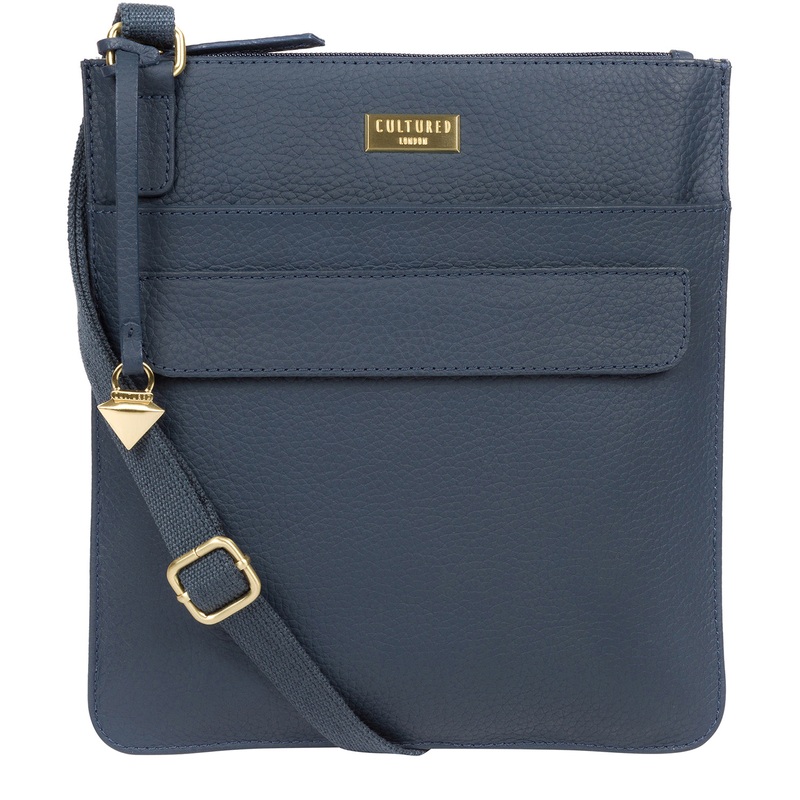 'Joan' Denim Leather Cross Body Bag