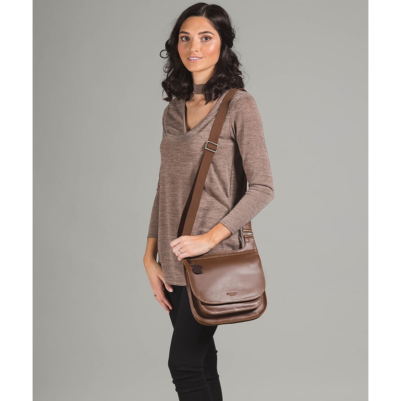 'Kew' Chestnut Leather Bag