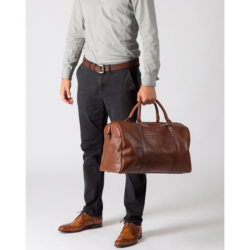 'Konan' Treacle Leather Holdall