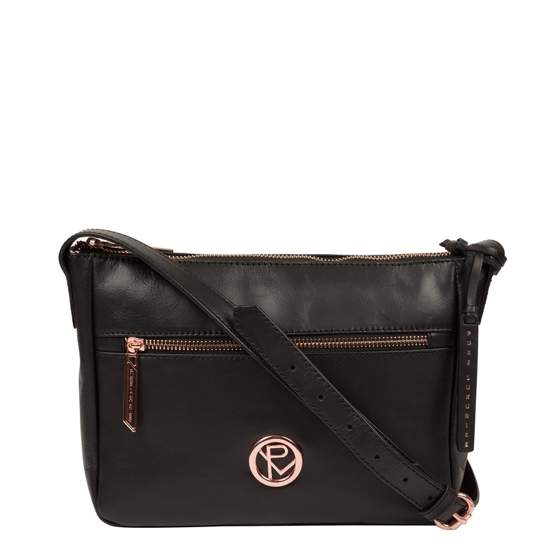 'Matisse' Black Leather Cross Body Bag