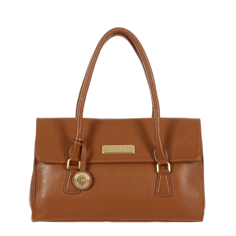 'Nicola' Tan Leather Handbag