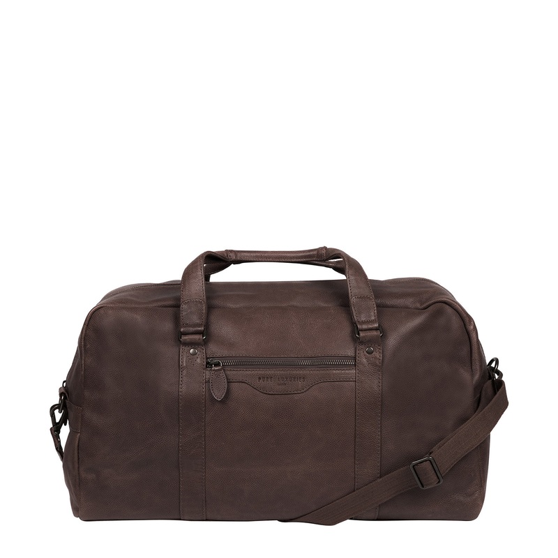 'Snowdon' Cocoa Leather Holdall