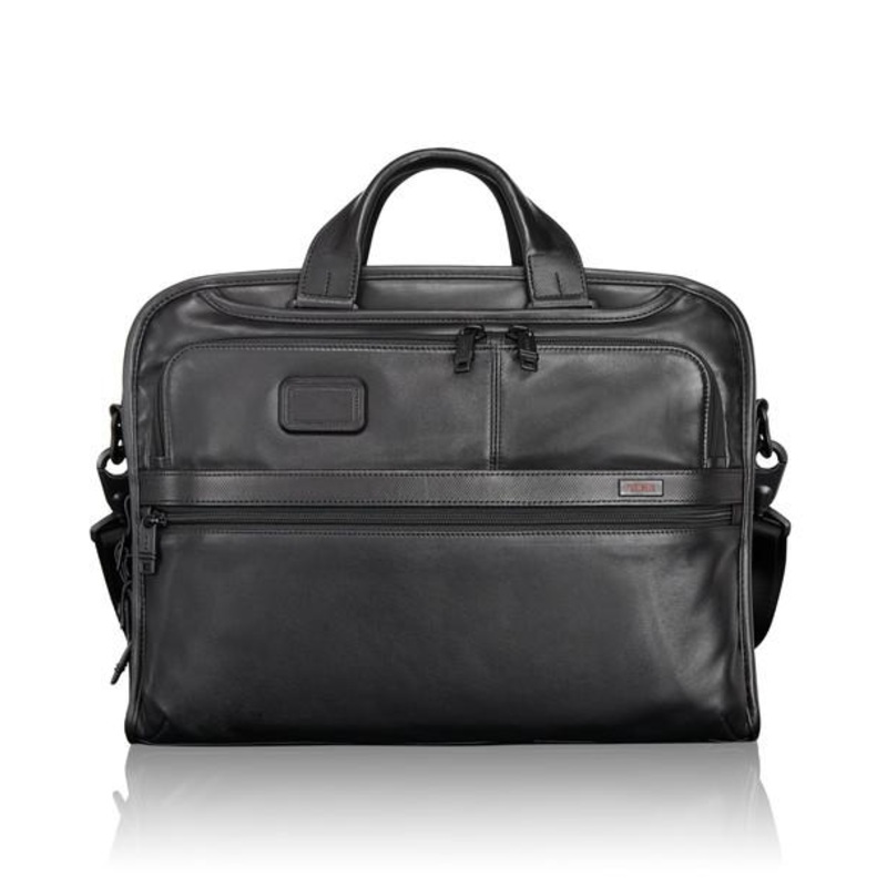 Alpha Leather Business Men's Organizer Portfolio Brief