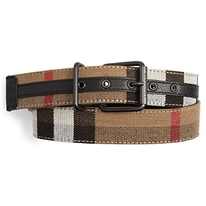 Burberry Men's Canvas Check Belt