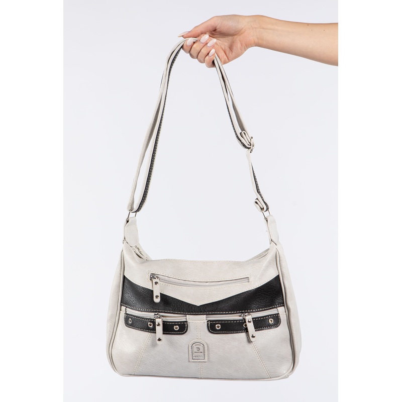 Faux leather Contrast Crossbody Bag