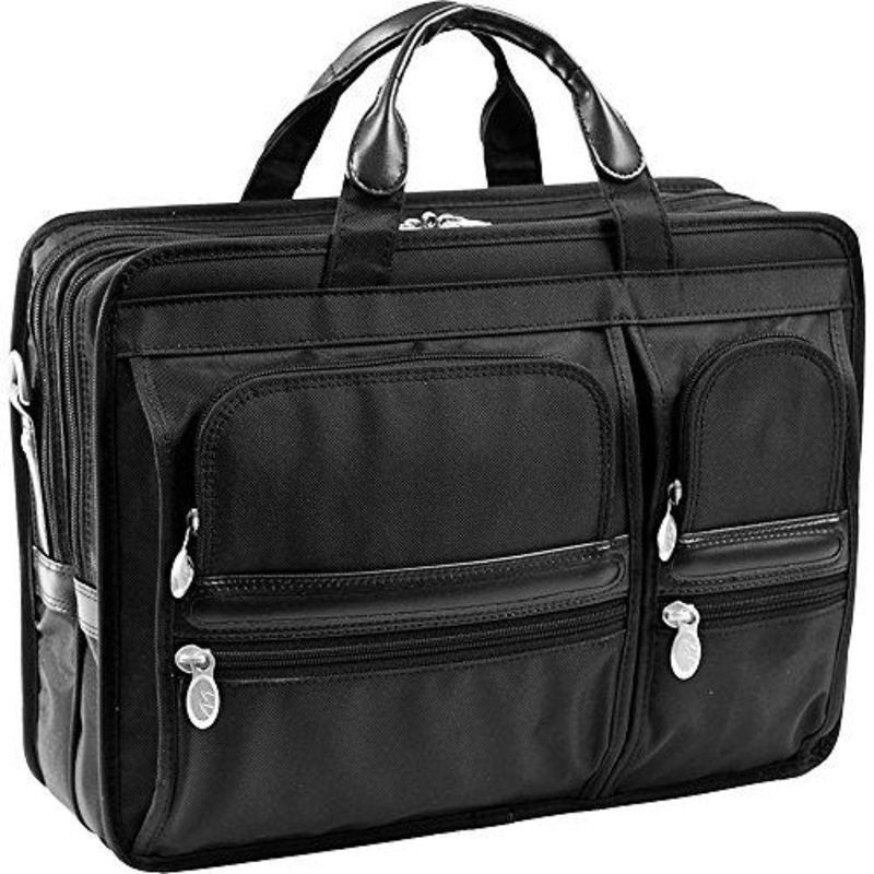 Hubbard 15.6" Nylon Double Compartment Laptop Briefcase