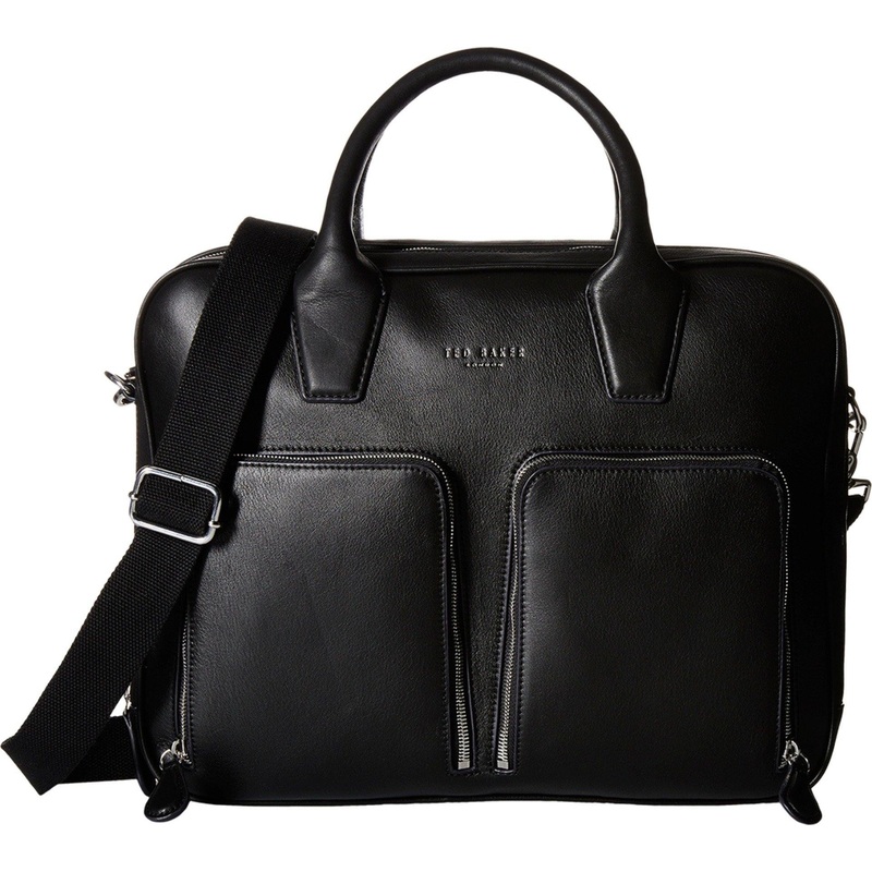 Men's Zipero Black Briefcase