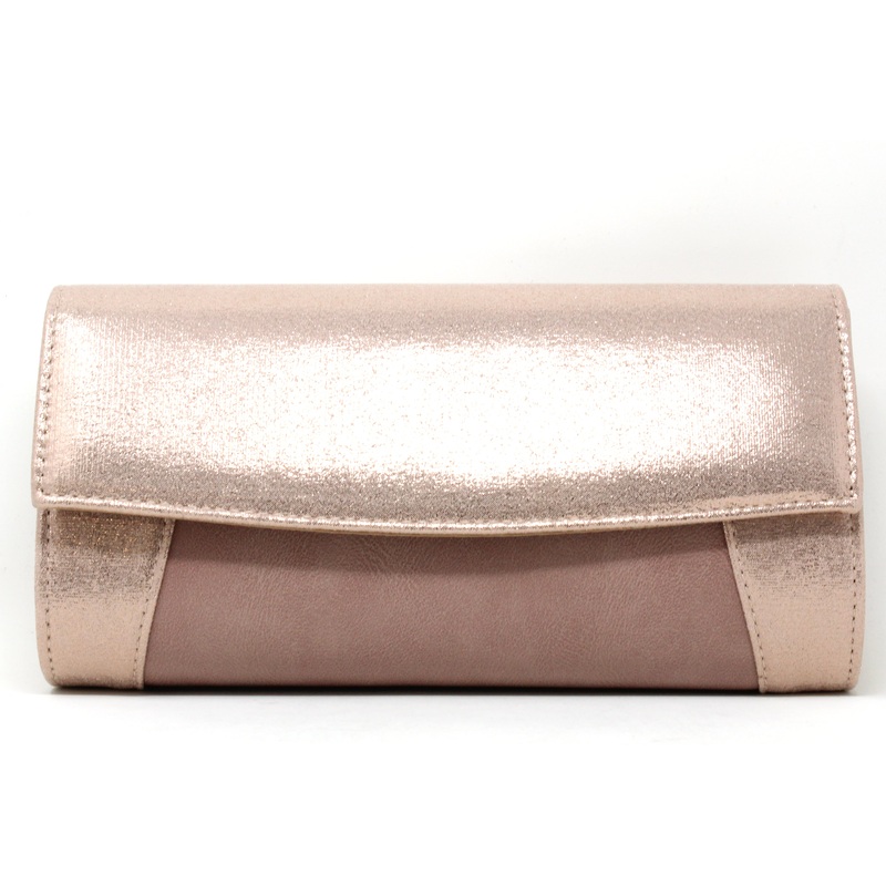 Metallic Wrap Clutch Bag