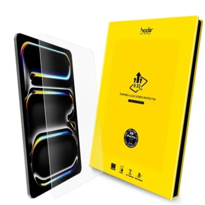 Hoda 0.33mm Clear Tempered Glass (Notch) For IPad Pro 2024