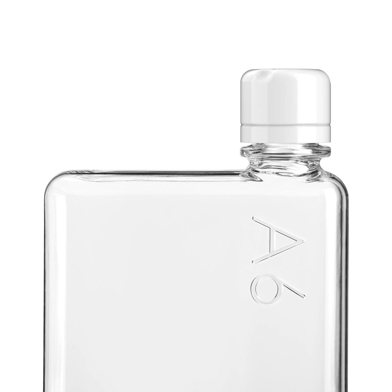 Memobottle Metallic Gloss White Lid