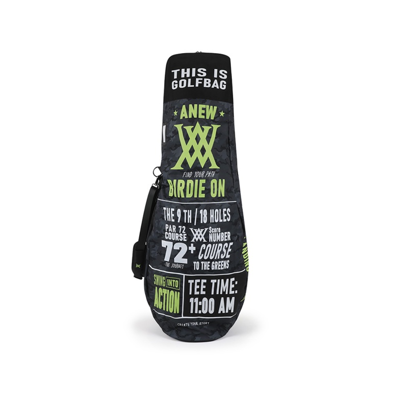 ANEW GOLF Uni Logo Graphic Aircover - Black