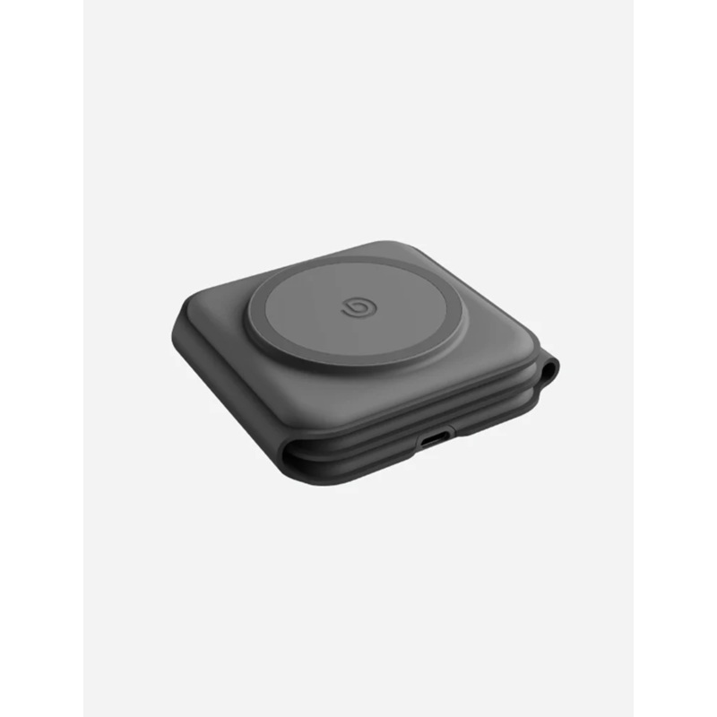 Energea Bazic GoMag Trio Plus | 3 in 1 Elevated Foldable Magnetic Wireless Charger 15W - Grey