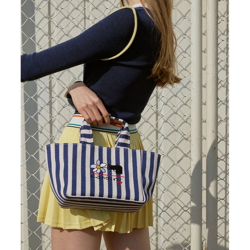 KANDINI Logo Canvas Tote Bag - Navy